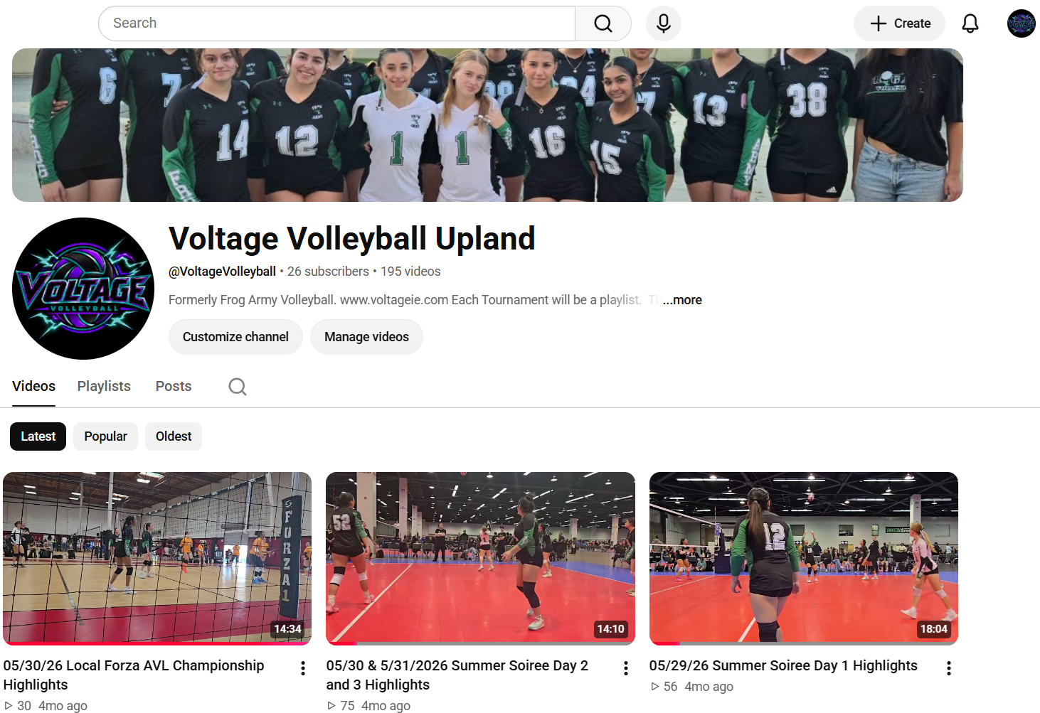 Frog Army Youtube Page